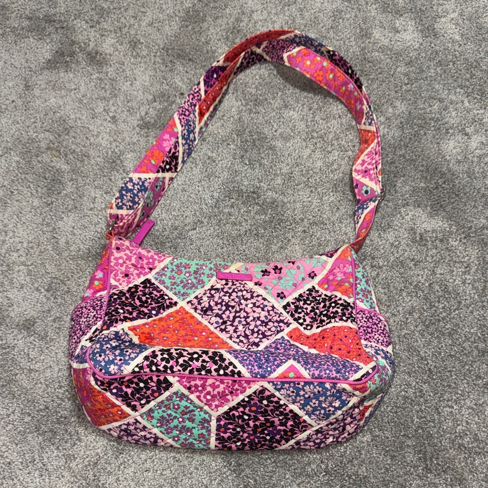 Vera Bradley Pink and Purple Patchwork Shoulder Bag